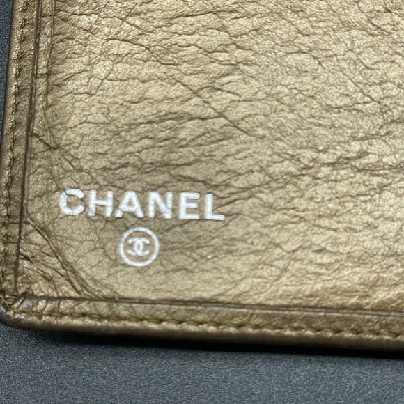 Chanel Gold Cambon Quilted Leather CC Bifold Long Wallet - Picture 10 of 17